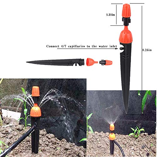 Lhx 20 Drip Irrigation Adjustable Nozzle Garden Plant Watering Noz...
