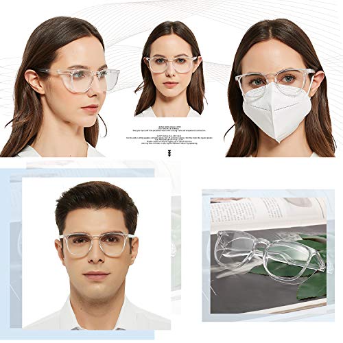 LianSan Oversize Anti-Fog Safety Goggles Anti-Dust Big Frame Anti-...