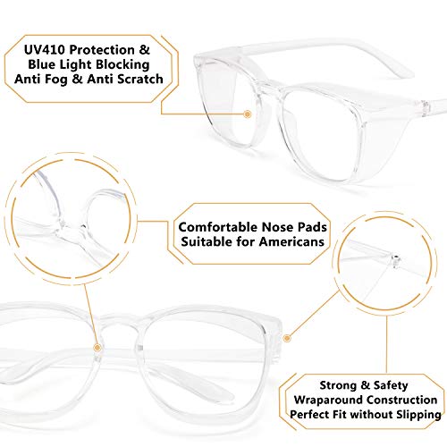 LianSan Oversize Anti-Fog Safety Goggles Anti-Dust Big Frame Anti-...