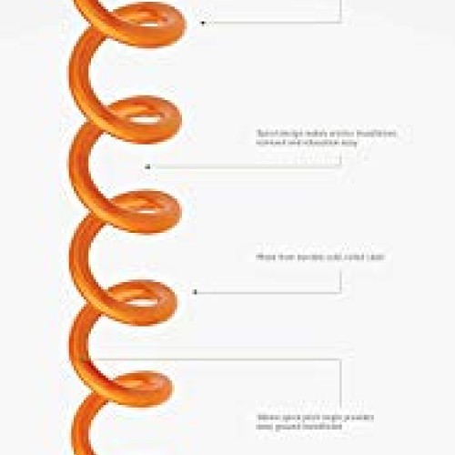 Liberty Outdoor ANCFR10-ORG-A Folding Ring Spiral Ground Anchor, O...