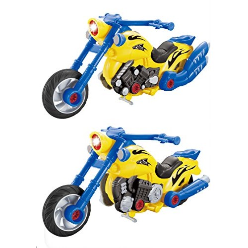 Build Your Own Take-A-Part Toy Motorcycle for Kids with 20 Take Ap...