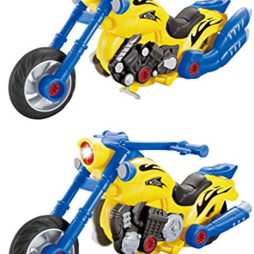 Build Your Own Take-A-Part Toy Motorcycle for Kids with 20 Take Ap...