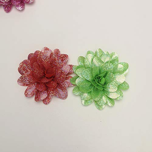 Libiline 14pcs 3.485mm Shining Chiffon Hair Flower Headband Bow...