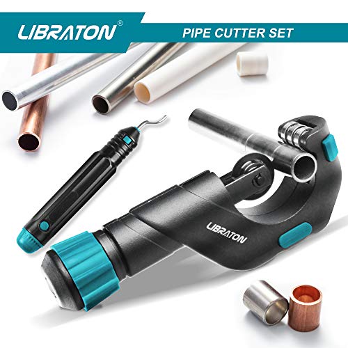 Libraton Pipe Cutter Tube Cutter 3/16 to 2 Outer Diameter Heavy ...