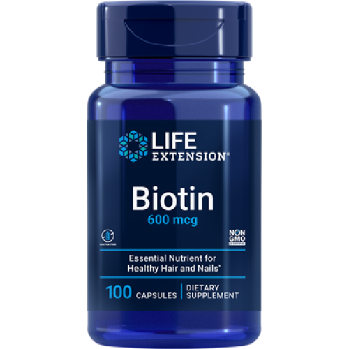 Life Extension Biotin, 600 mcg, 100 capsules