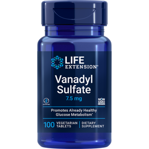 Life Extension Vanadyl Sulfate, 7.5 mg, 100 vegetarian tablets