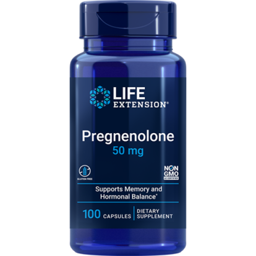 Life Extension Pregnenolone, 50 mg, 100 capsules