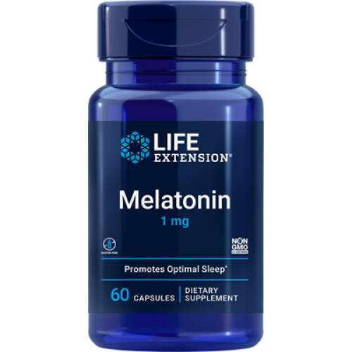 Life Extension Melatonin, 1 mg, 60 capsules