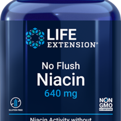 Life Extension No Flush Niacin, 640 mg, 100 capsules