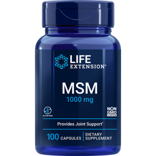 Life Extension MSM, 1000 mg, 100 capsules
