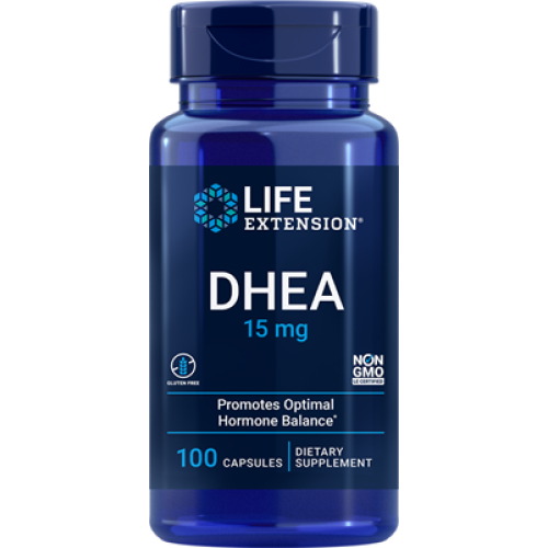 Life Extension DHEA, 15 mg, 100 capsules