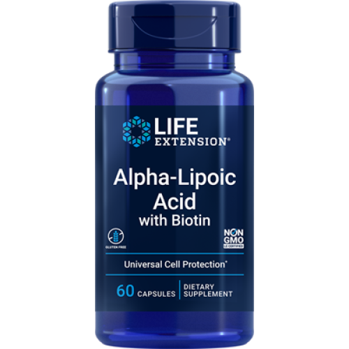Life Extension Alpha-Lipoic Acid with Biotin, 60 capsules