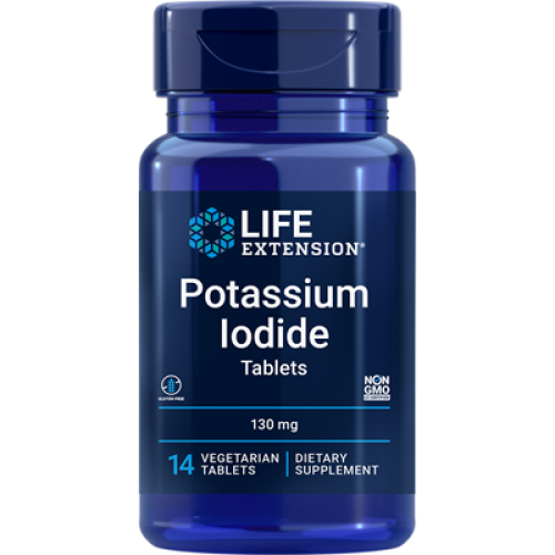 Life Extension Potassium Iodide Tablets , 130 mg, 14 vegetarian tablets