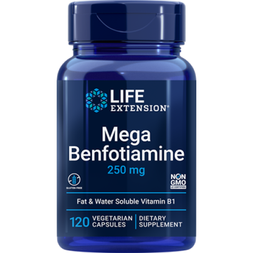 Life Extension Mega Benfotiamine, 250 mg, 120 vegetarian capsules