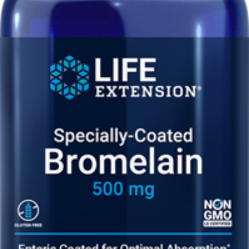 Life Extension Specially-Coated Bromelain, 500 mg, 60 enteric-coated vegetarian tablet