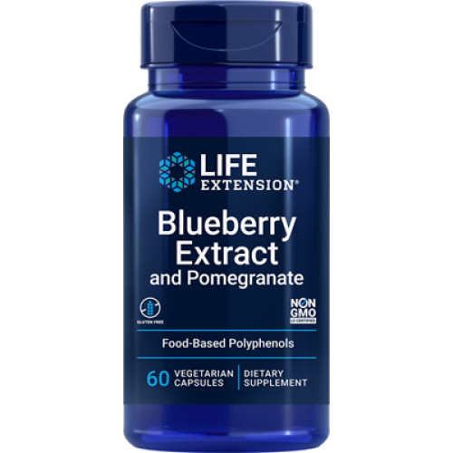 Life Extension Blueberry Extract and Pomegranate, 60 vegetarian capsules