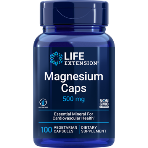 Life Extension Magnesium Caps, 500 mg, 100 vegetarian capsules
