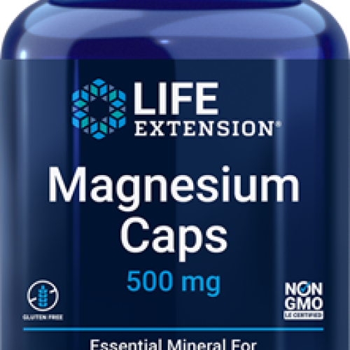 Life Extension Magnesium Caps, 500 mg, 100 vegetarian capsules