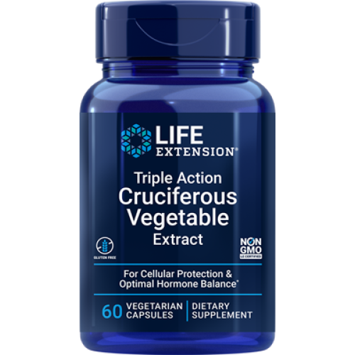 Life Extension Triple Action Cruciferous Vegetable Extract, 60 vegetarian capsules