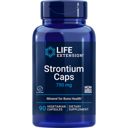 Life Extension Strontium Caps, 750 mg, 90 vegetarian capsules