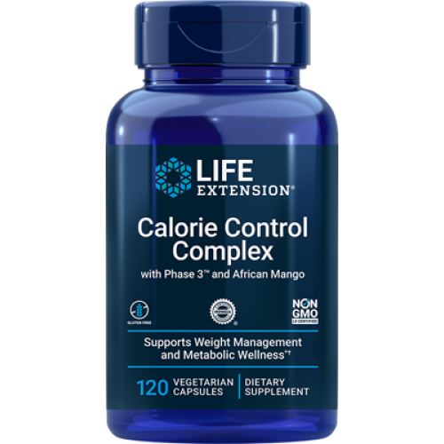 Life Extension Calorie Control Complex with Phase 3 and African Mango, 120 vegetarian capsules