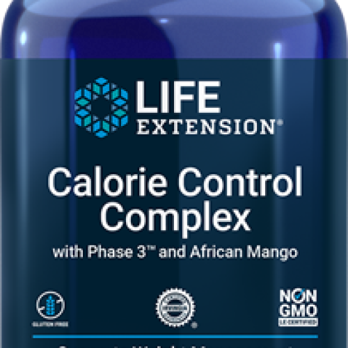 Life Extension Calorie Control Complex with Phase 3 and African Mango, 120 vegetarian capsules