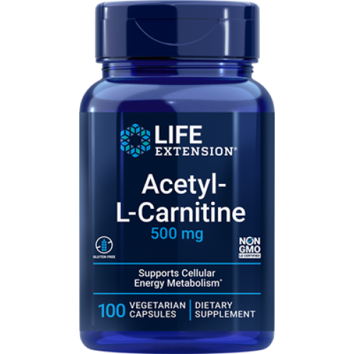 Life Extension Acetyl-L-Carnitine, 500 mg, 100 vegetarian capsules