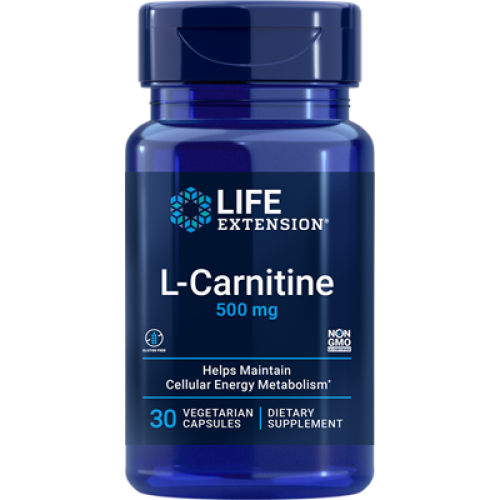 Life Extension L-Carnitine, 500 mg, 30 vegetarian capsules