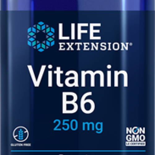 Life Extension Vitamin B6, 250 mg, 100 vegetarian capsules