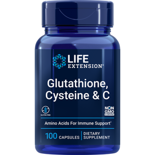 Life Extension Glutathione, Cysteine & C, 100 capsules