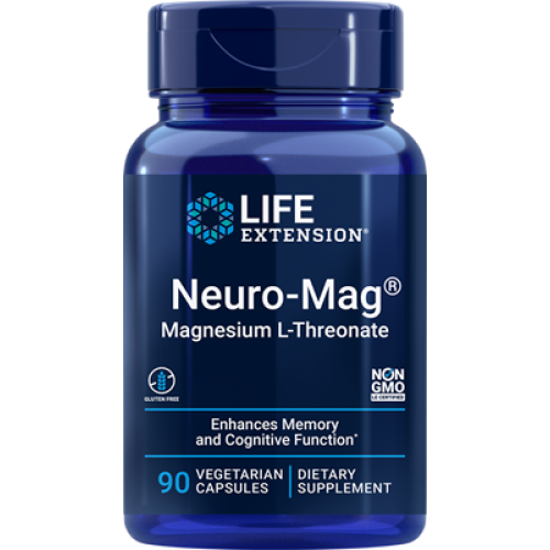 Life Extension Neuro-Mag Magnesium L-Threonate, 90 vegetarian capsules