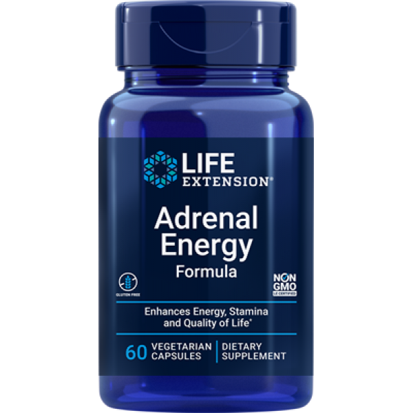 Life Extension Adrenal Energy Formula, 60 vegetarian capsules