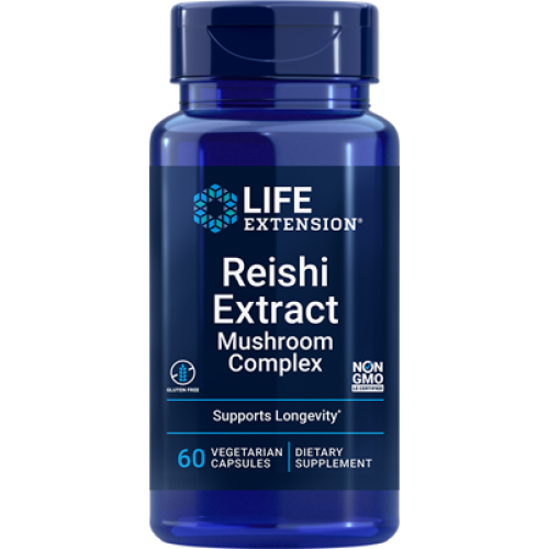 Life Extension Reishi Extract Mushroom Complex, 60 vegetarian capsules