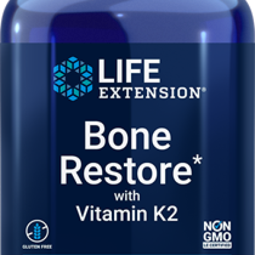 Life Extension Bone Restore with Vitamin K2, 120 capsules