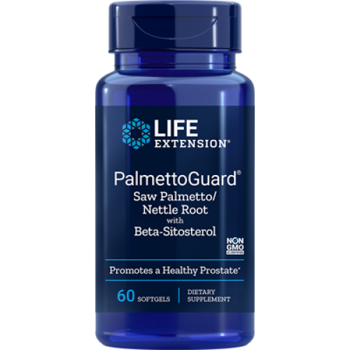 Life Extension PalmettoGuard Saw Palmetto/Nettle Root Formula with Beta-Sitosterol, 60 softgels