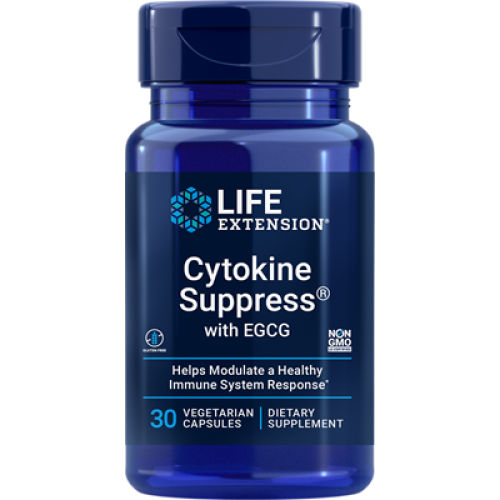 Life Extension Cytokine Suppress with EGCG, 30 vegetarian capsules