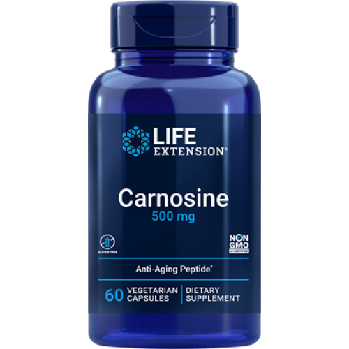 Life Extension Carnosine, 500 mg, 60 vegetarian capsules