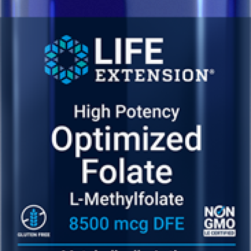 Life Extension High Potency Optimized Folate, 8500 mcg, 30 vegetarian tablets