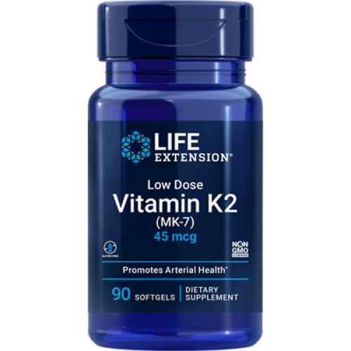 Life Extension Low Dose Vitamin K2, 45 mcg, 90 softgels