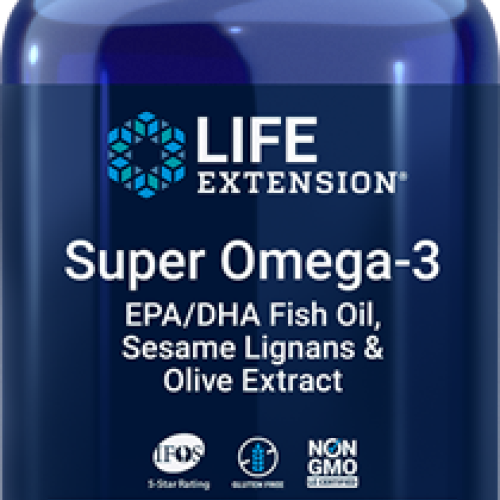 Life Extension Super Omega-3 EPA/DHA Fish Oil, Sesame Lignans & Olive Extract Enteric Coated, 120 enteric-coated softgels