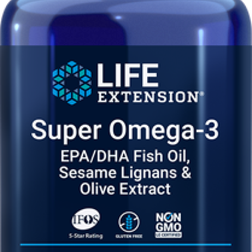 Life Extension Super Omega-3 EPA/DHA Fish Oil, Sesame Lignans & Olive Extract Enteric Coated, 60 enteric-coated softgels
