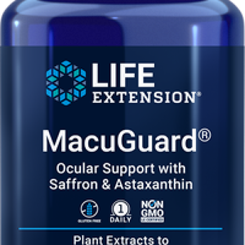 Life Extension MacuGuard Ocular Support with Saffron & Astaxanthin, 60 softgels