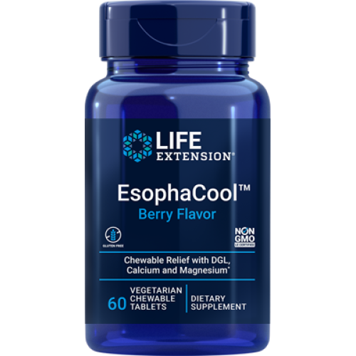 Life Extension EsophaCool, 60 vegetarian chewable tablets