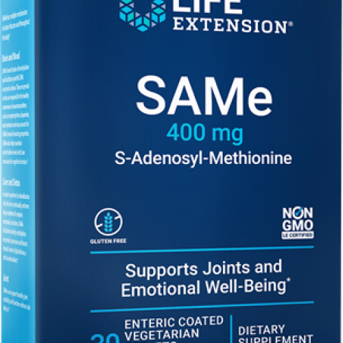 Life Extension SAMe, 400 mg, 30 enteric-coated vegetarian tablet