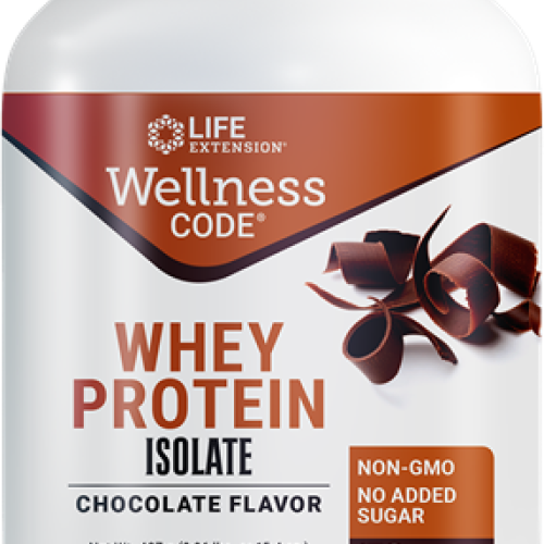 Life Extension Wellness Code Whey Protein Isolate Chocolate, 437 grams