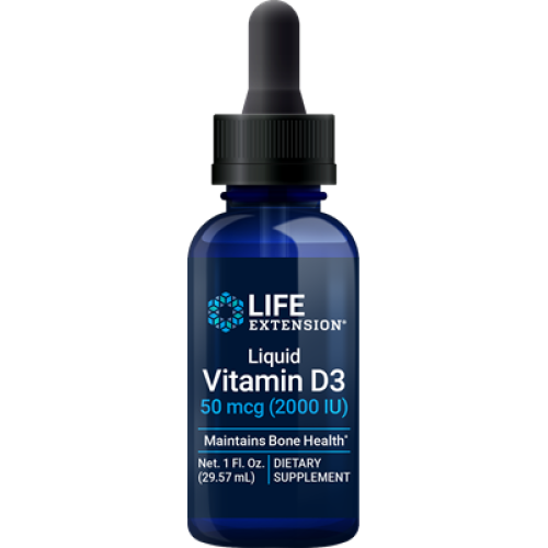 Life Extension Liquid Vitamin D3, 50 mcg 2000 IU, 29.57 ml