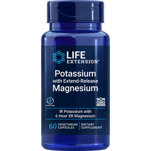 Life Extension Potassium with Extend-Release Magnesium, 60 vegetarian capsules