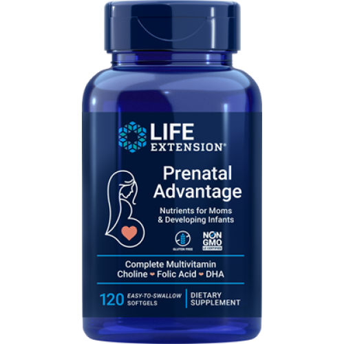 Life Extension Prenatal Advantage, 120 easy-to-swallow softgels