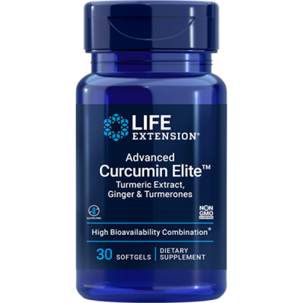Life Extension Advanced Curcumin Elite Turmeric Extract, Ginger & Turmerones, 30 softgels