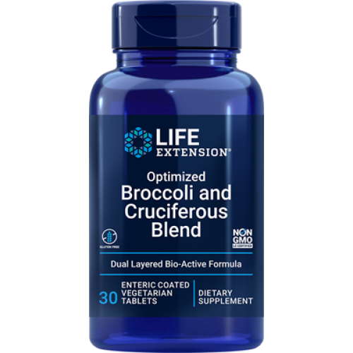 Life Extension Optimized Broccoli and Cruciferous Blend, 30 enteric-coated vegetarian tablet